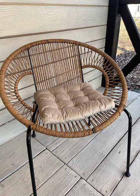 Подушка для стільців (40x40х5 см) Decorator Velour колір бежевий 84-106 Київ - фото 4