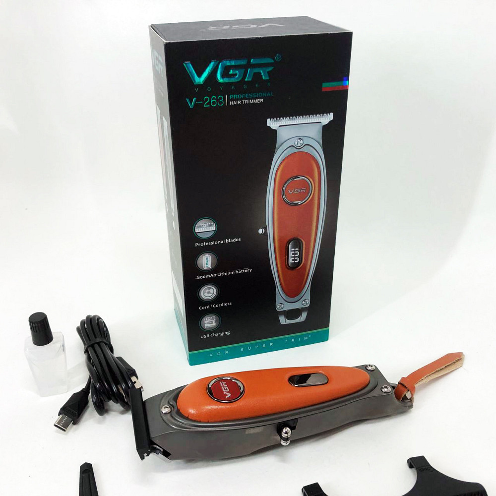 Малошумна машинка для стрижки волосся, Акумуляторна універсальна машинка для стрижки Тример скронь TG-58 Львів - фото 15