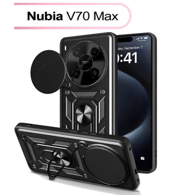 Чехол для мобильного телефона BeCover Military Nubia V70 Max Black (713535) Винница - изображение 1