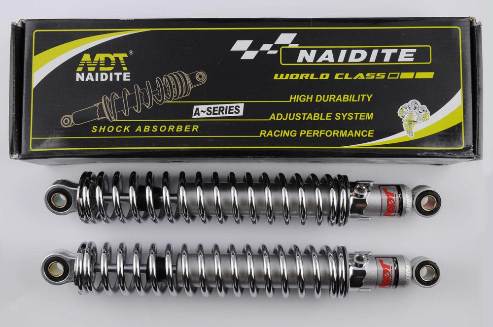 Амортизатори (пара) мотоцикл Мінськ 345mm, регульовані (хром) Мукачево - фото 1