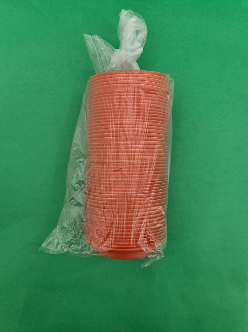 Кришка під стакан паперовий Ф90 (гар) помаранчева Маестро (50 шт) Харків - фото 2