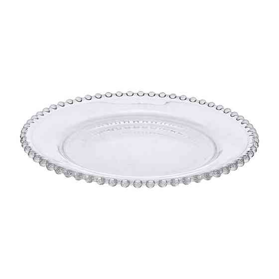 Тарелка десертная стеклянная Жемчужины 18,5 см HP-YH-65 Киев