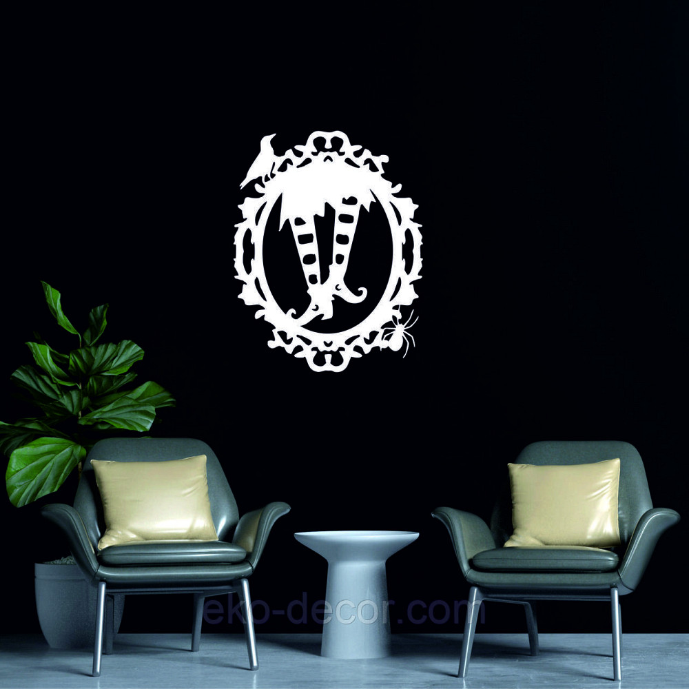 Декоративне настінне Панно «Ведьміни ноги», Декор на стіну 50*39 см, Білий Київ - фото 3