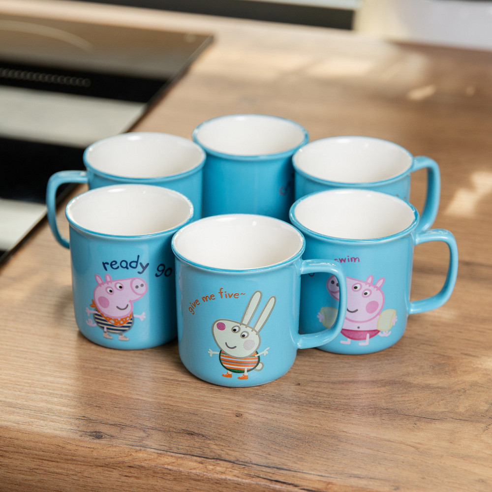 Набір із 6 чашок Peppa Pig, 150 мл, синій HP-15-17-1 Коломыя - изображение 4
