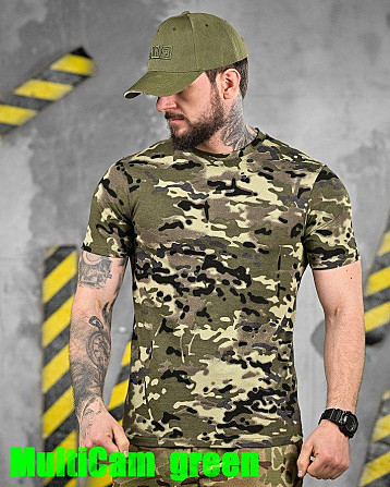 ХЛОПКОВА тактична футболка PATRIOT MultiCam green ДЛ6384 Київ - фото 1