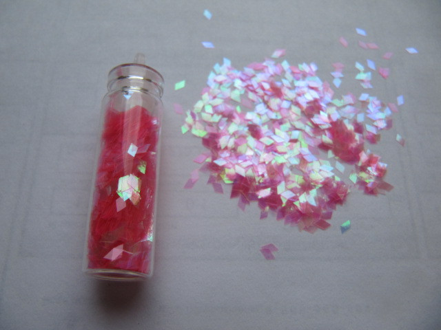 Плівка для ефекту "Бите скло" порізана в колбочках рожева Київ - фото 2