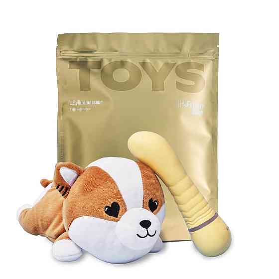 Вибратор для точки G TOYS+ с кейсом в виде собачки сиба-ину Friday Bae (Франция) Sex Aura Киев