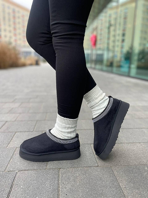 No brend Угги жіночі 2222 чорні (зима, замша натуральна) (5772) Коломыя - изображение 6