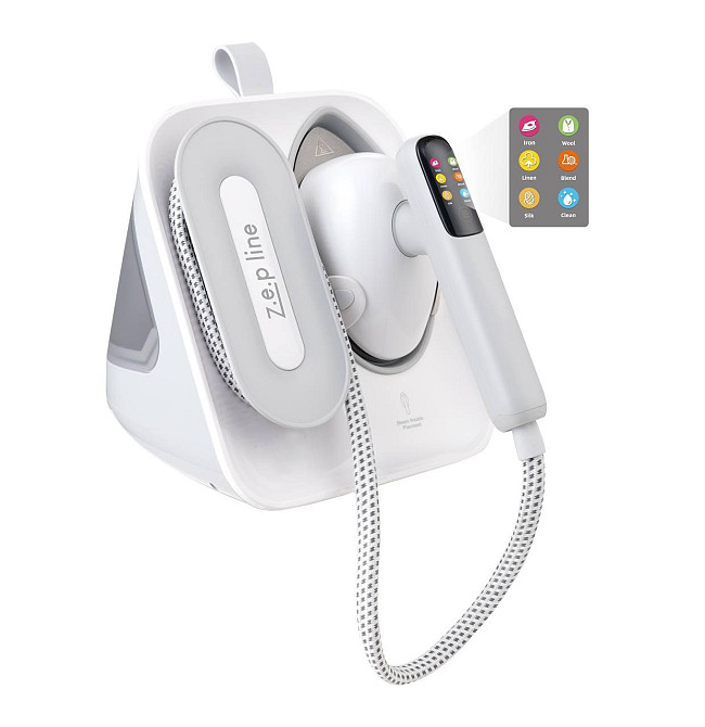 Ручна парова праска Zepline ZP-00222 3000Вт з резервуаром 1,5 л, подачею пари 50 г/хв, Біла Одеса - фото 3