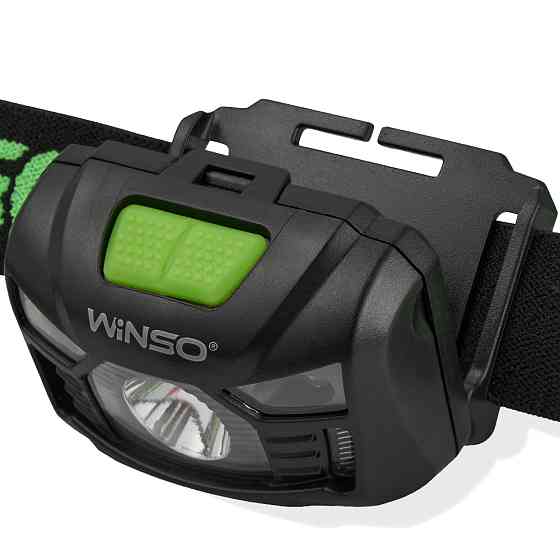 Фонарь налобный Winso 150Lm, 3W LED, 1200mAh с сенсором белый/красный Львов