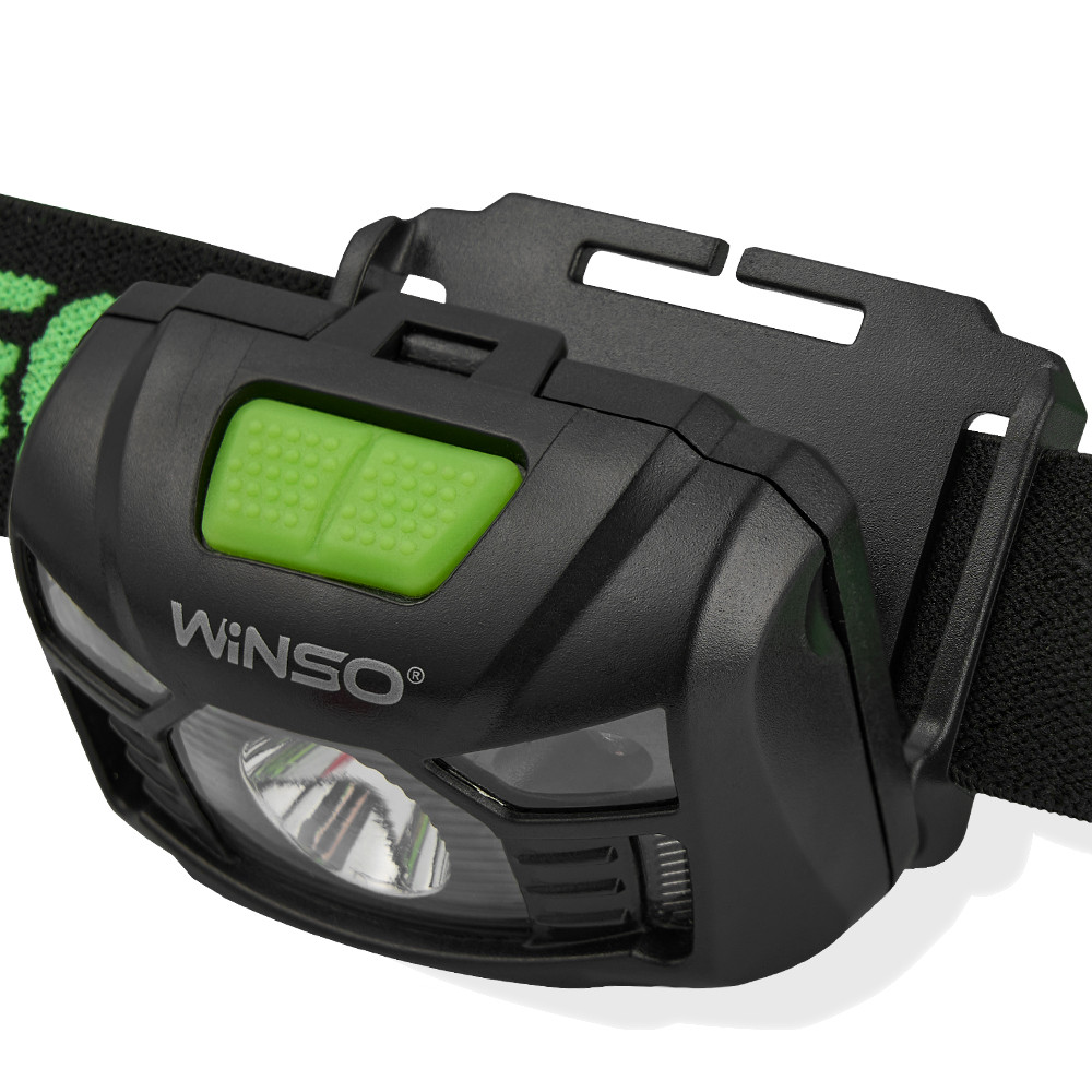 Фонарь налобный Winso 150Lm, 3W LED, 1200mAh с сенсором белый/красный Львов - изображение 4