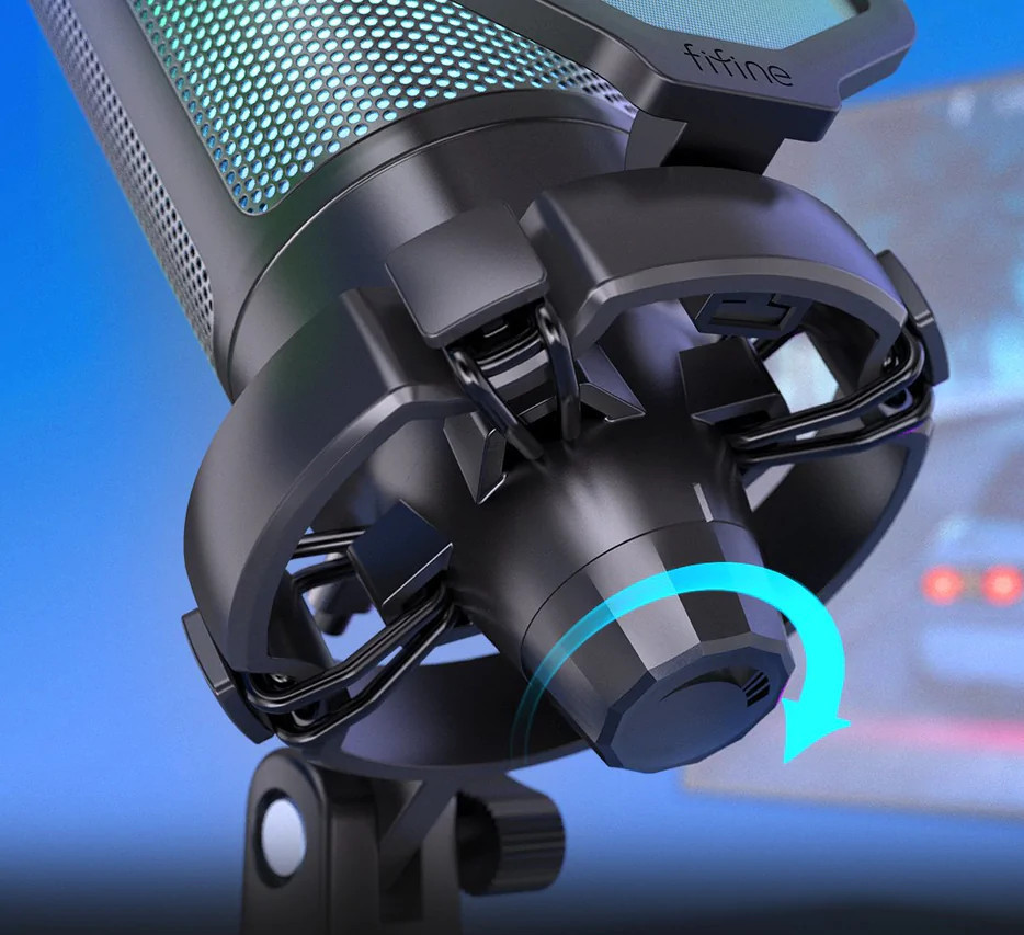 Микрофон конденсаторный игровой с поп-фильтром Fifine A6 RGB Ampligame Киев - изображение 2