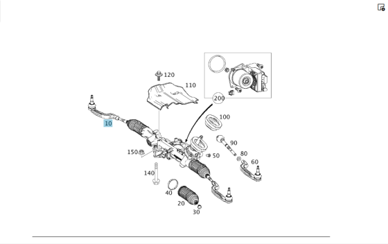 Mercedes-Benz  A2464602101 Рульова рейка у зборі CLA Shooting Brake X117 CLA C117 A-class W176 B-class W246 Одесса