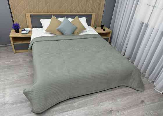 Покривало велюрове Кing Size 220х240 см колір болотний (85-207) Київ