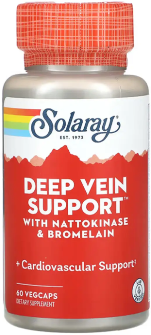 Поддержка глубоких вен Solaray Deep Vein Support 60 вег капс Киев - изображение 1