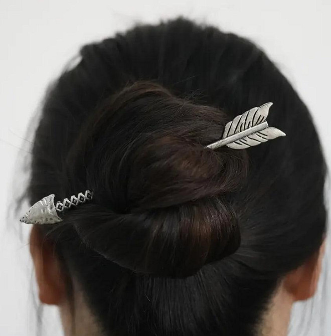Винтажная заколка в виде стрелы – шпилька для волос Стрелка украшение для волос, стильные аксессуары Киев - изображение 2