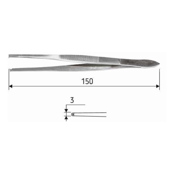 Пінцет хірургічний Stille 15 см J-16-073 Дніпро