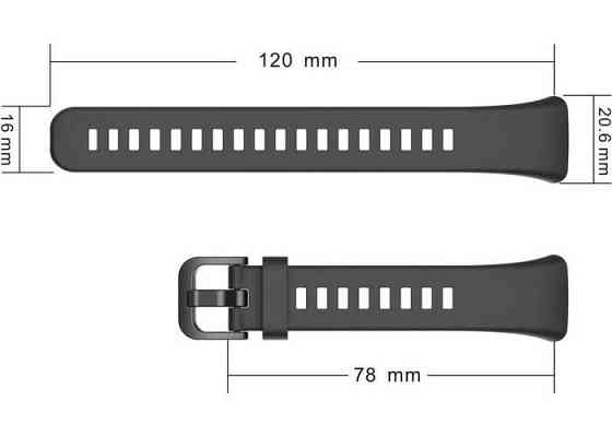 Силиконовый ремешок для фитнес-браслетов Huawei Honor Band 6 (Голубой) Николаев