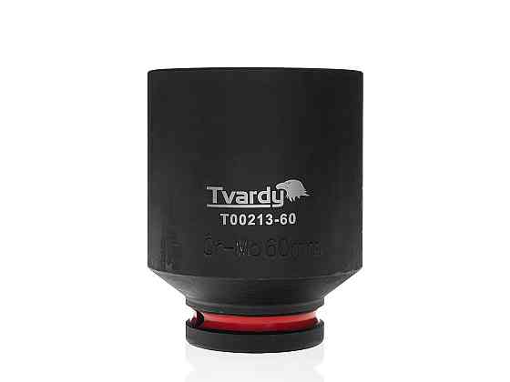 Головка ударна "Tvardy" з хром-молібденової сталі (Cr-Mo)  3/4"  6-гранна довга 60 мм Київ