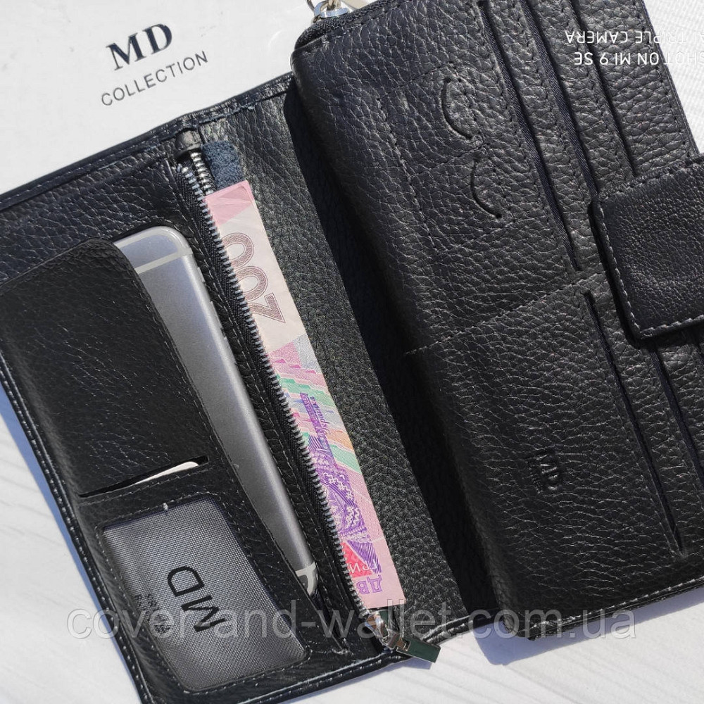 Кожаный мужской кошелек клатч на магнитной застежке Marco Coverna MC 7m-183 Киев - изображение 5