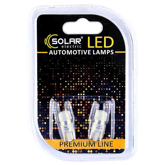 LED автолампа Solar 12V T10 W2.1x9.5d 1SMD white, 2шт SL1340 Киев