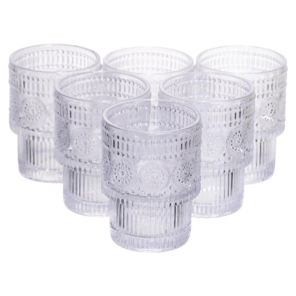 Yiwu Набір скляних склянок 6 (шт) 200 (мл) для лимонадів, соку, води, коктейлів склянки з товст Коломыя - изображение 1