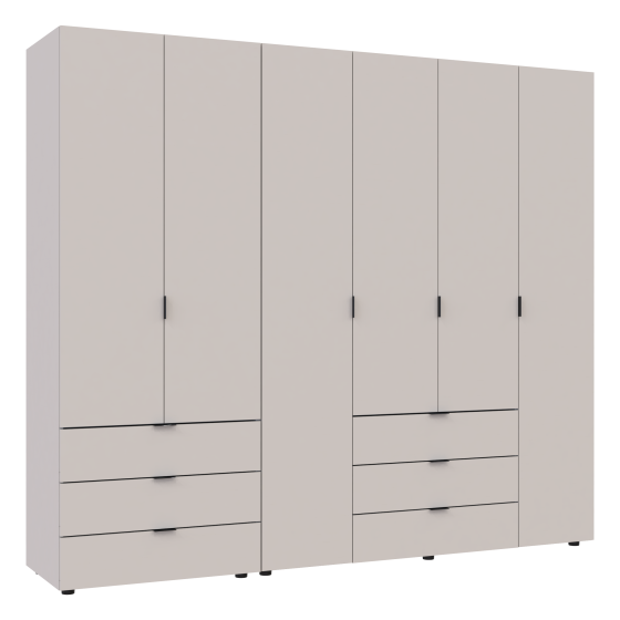 Комплект шкафов для одежды Doros Гелар (2 шт.) 232,5х49,5х203,4 см Кашемир (DRS-011240) Львов