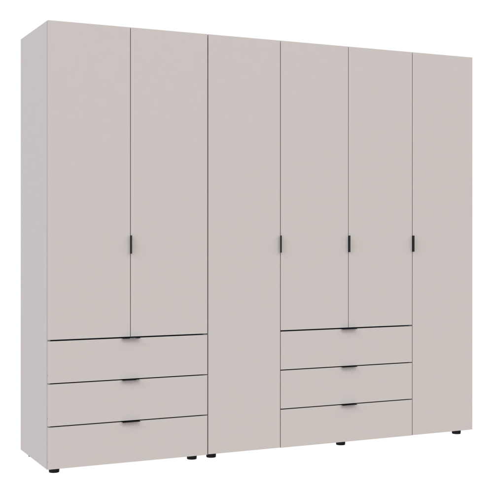 Комплект шаф для одягу Doros Гелар (2 шт.) 232,5х49,5х203,4 см Кашемір (DRS-011240) Львів - фото 3