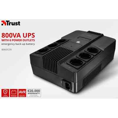 Источник бесперебойного питания Trust Maxxon 800VA UPS (23326_TRUST) Винница