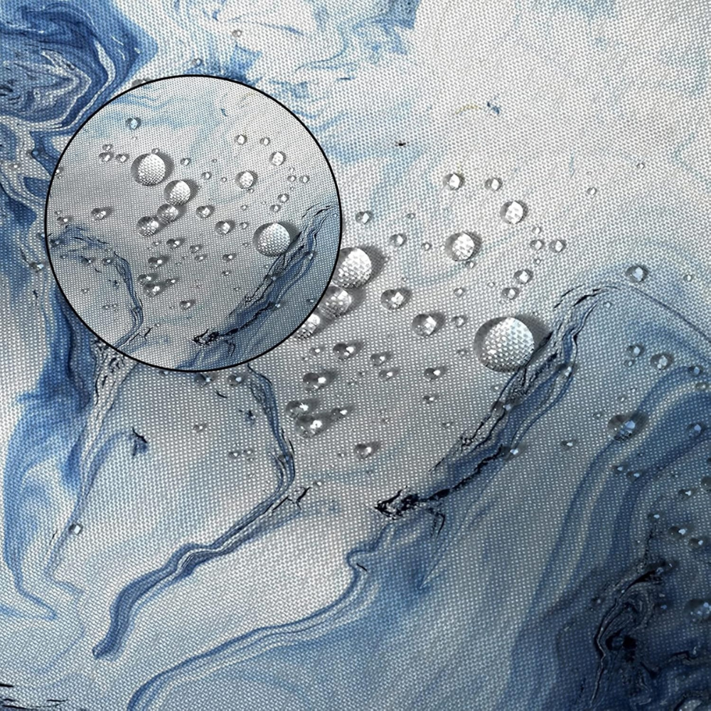 Шторка для ванны из полиэстера водонепроницаемая Bathlux 180x180 см с кольцами, занавеска для ванной комнаты Каменец-Подольский - изображение 7