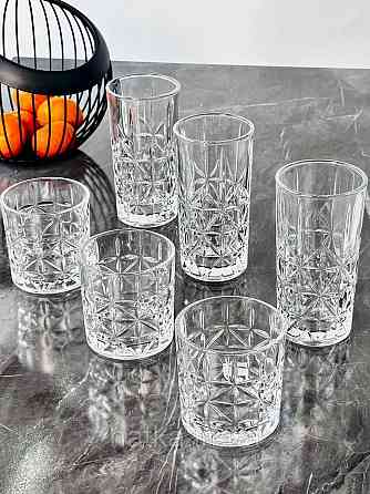 Набір склянок OLens "Орієнт" 330 мл 6 шт. високий прозорий для дому та ресторанів 102-694 Київ
