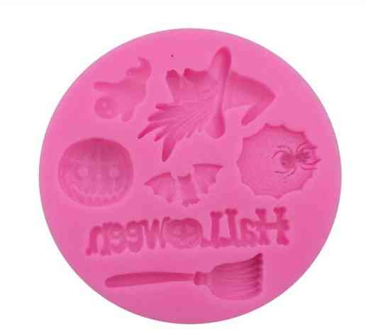 Молд силиконовый Хэллоуин 73 мм розовый Киев