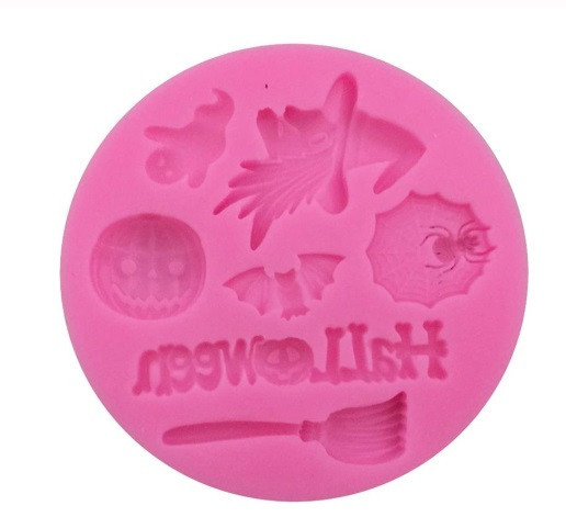 Молд силиконовый Хэллоуин 73 мм розовый Киев - изображение 2