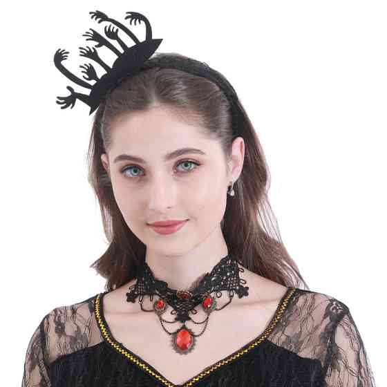 Обруч на Хэллоуин на голову Руки one size черный Киев