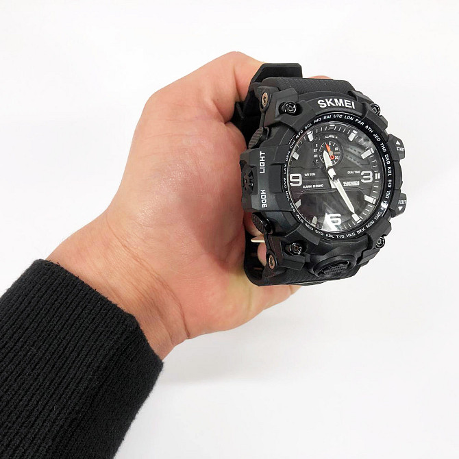 Годинники наручні спортивні SKMEI 1586BK BLACK, Годинники чоловічі спортивні, Годинники JF-605 спортивні скмей Київ - фото 2
