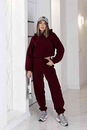 Теплый спортивный костюм со штанами карго Human 42-44, Марсала Киев