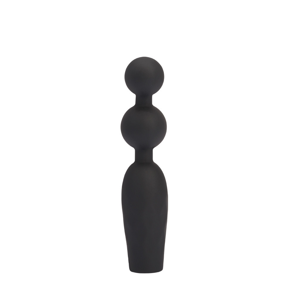 Анальная пробка CHISA Black Mont Vibrating Booty Beads с вибрирующими бусинами Sex Aura Киев - изображение 3