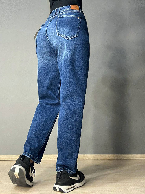 Джинси жіночі Sherocco 1295-1 Mom Relax великі розміри супер батал сині, синій, 44, 44, 116 см, 140 см Київ - фото 2