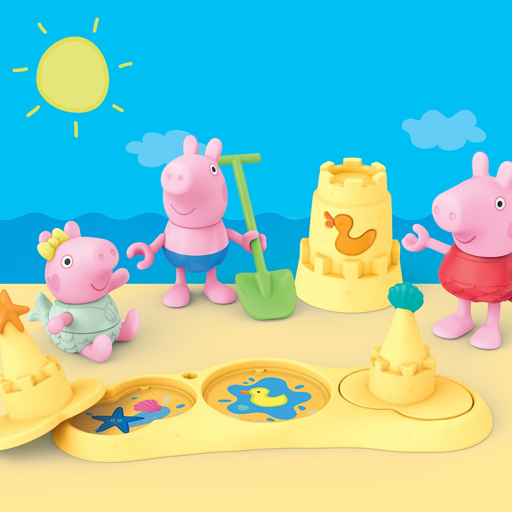 Ігровий набір Peppa Figurines – Три маленькі свинки на пляжі Дніпро - фото 4