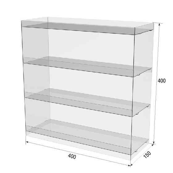 Подставка витрина EKOSTAR под батончики настольная 4 полки 400х150х400 Киев