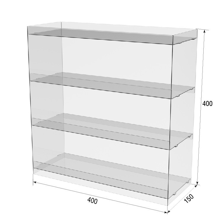 Подставка витрина EKOSTAR под батончики настольная 4 полки 400х150х400 Киев - изображение 3