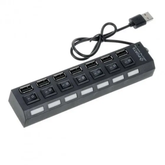 USB хаб Combi концентратор на 7 портів з підсвічуванням Запоріжжя