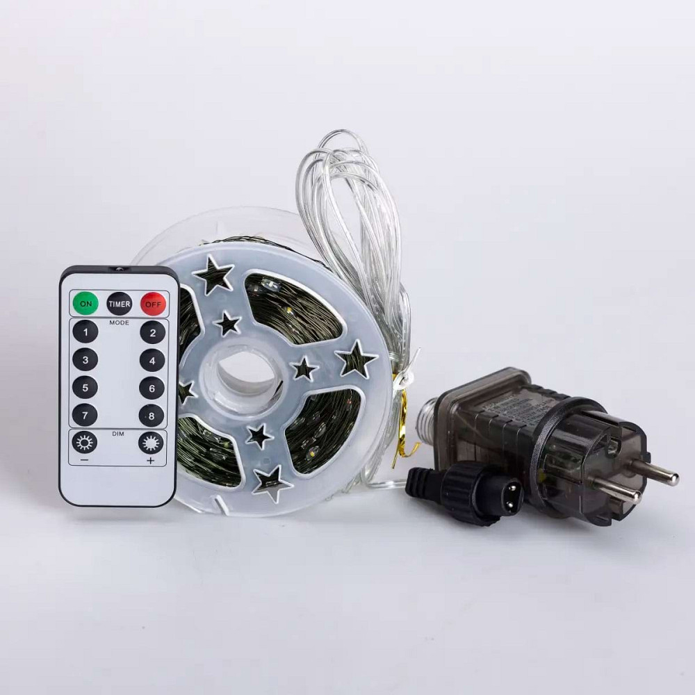 Гірлянда роса на пульті 100 метрів на 1000 led світлодіодів крапля на зеленому дроті мультиколор 1000L100MGML Коломия - фото 4