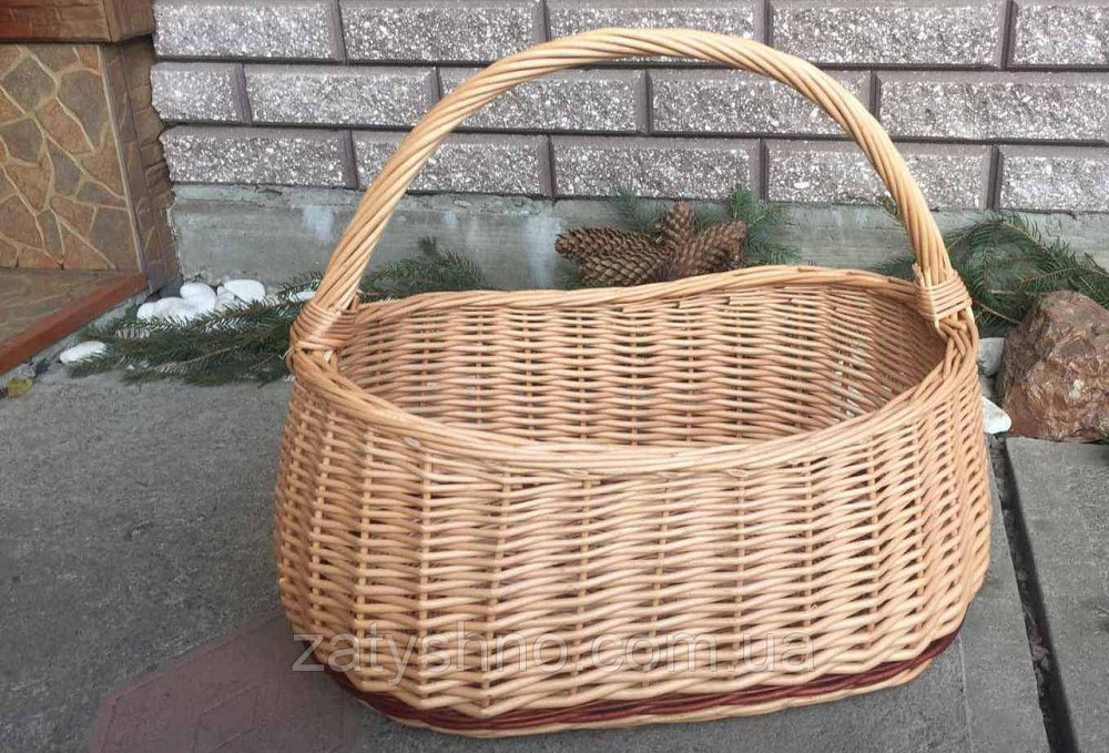 Корзина плетеная базарная  | корзина пасхальная  | корзина из лозы длинная Киев - изображение 2