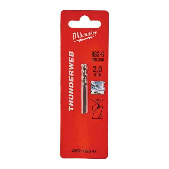 Сверло по металлу THUNDERWEB HSS-G MILWAUKEE DIN338, диаметр 2,0x49х24мм, (2шт) Одесса
