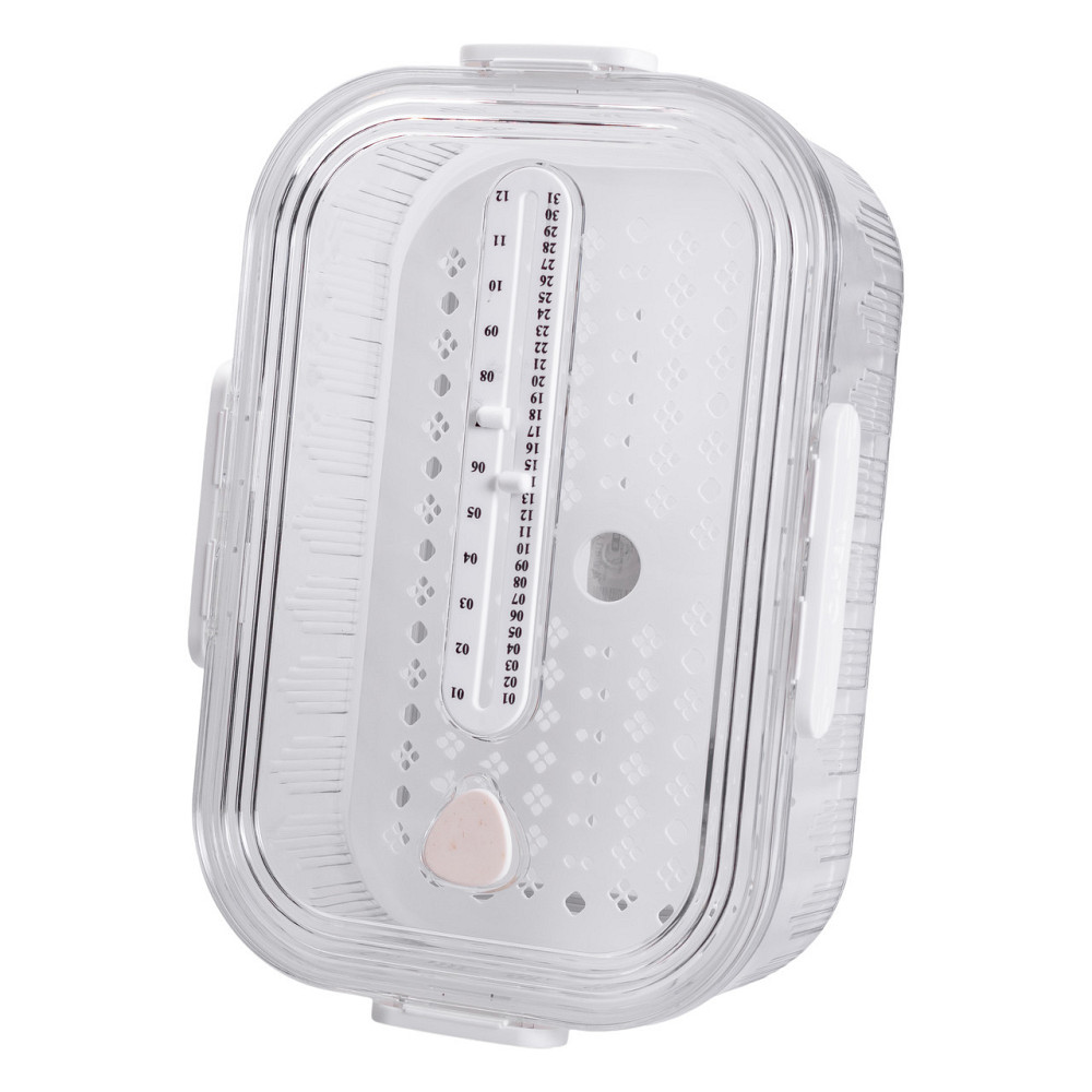 Контейнер для еды пластиковый 32.5х22.5х11 см пищевой контейнер с индикатором даты 4.2 л Белый HP-27-2 Киев - изображение 8