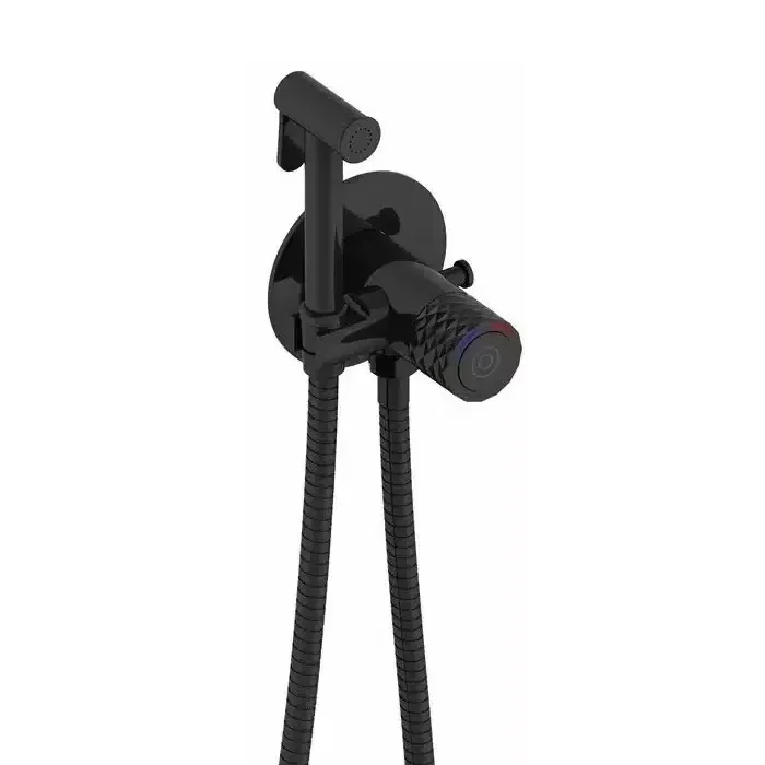 Гігієнічний душ прихованого монтажу GAPPO G7288-6 з гачком, чорний Київ - фото 1