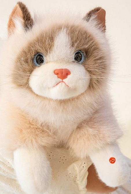 Преміум реалістична плюшева кішка-іграшка як жива ексклюзив 55 см. Харків - фото 3