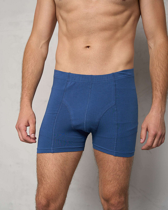 Мужские трусы боксеры удлиненные Tom John 2101 3XL, Синий Киев - изображение 4