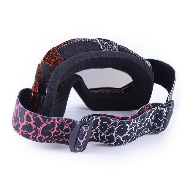 Мотоочки (стекло хамелеон) без носа V04 акрил затемненное тактические черные, оправа с принтом Мукачево - изображение 3